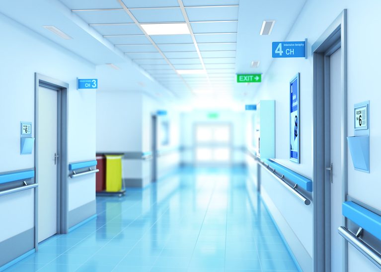 Hospital, Clinic, Corridor