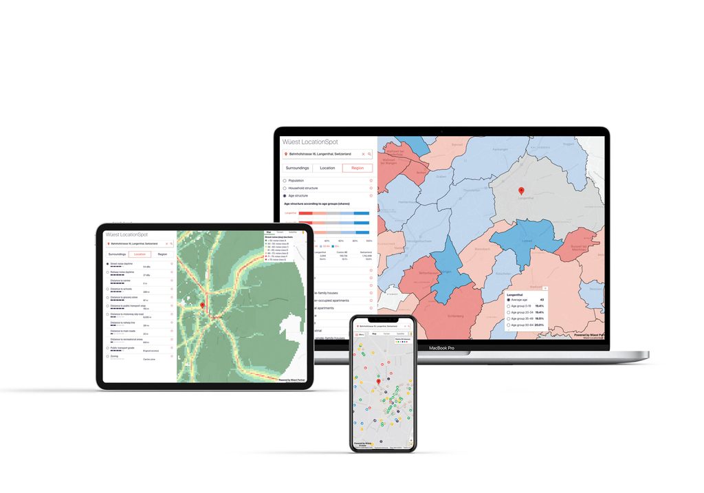 Wüest LocationSpot: The solution for real estate location analyses