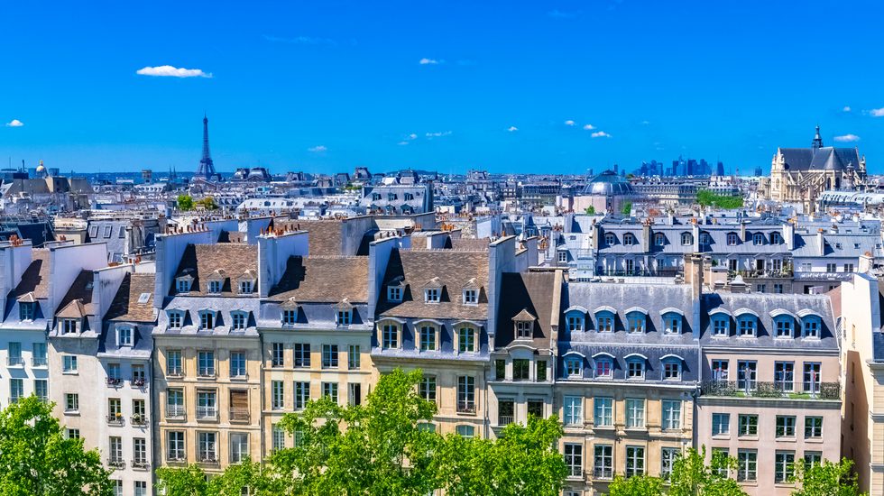 Paris, toits typiques du Marais