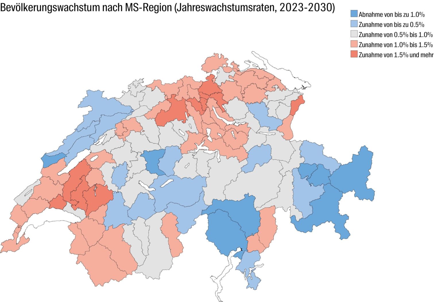 Bevölkerung und Haushalte: Die Entwicklung in der Schweiz bis 2050