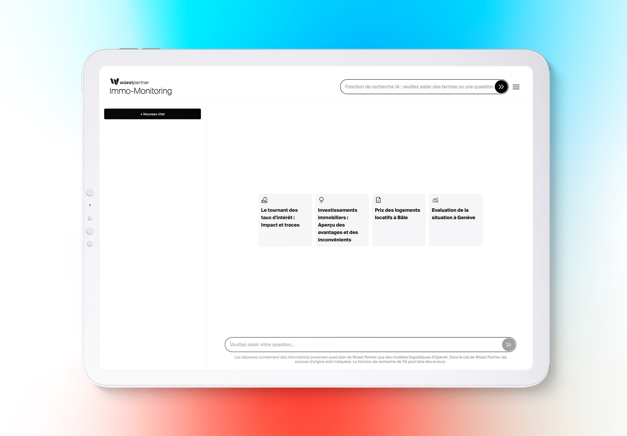 Immo-Monitoring : Fonction de recherche IA