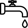 Icon, water tap