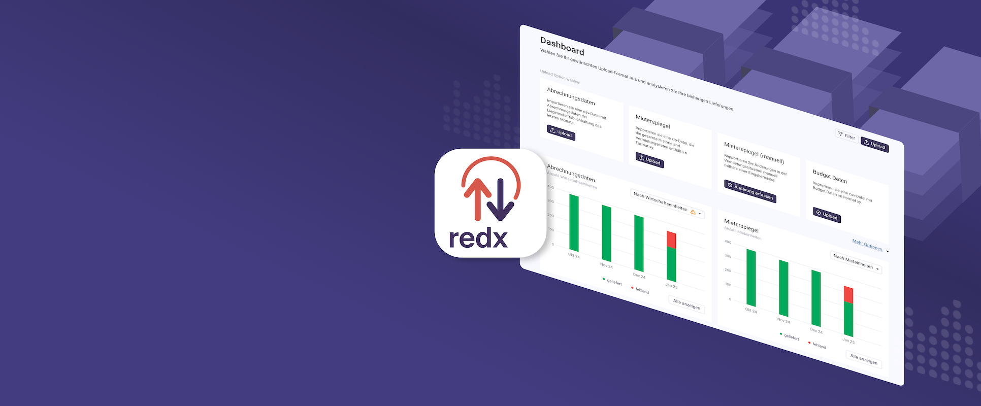 Effizienter Datenaustausch mit externen Partnern dank Real Estate Data Exchange (REDX) von Wüest Dimensions