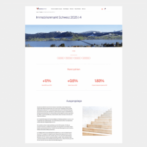 Immobilienmarkt Schweiz 2025 | 4