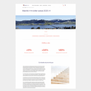 Marché immobilier suisse 2025 | 4