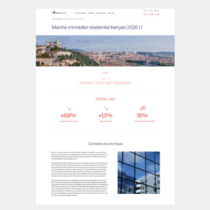 Marché immobilier résidentiel français 2026 | 1