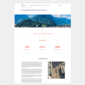 Immobilienmarkt Schweiz 2026 | 2