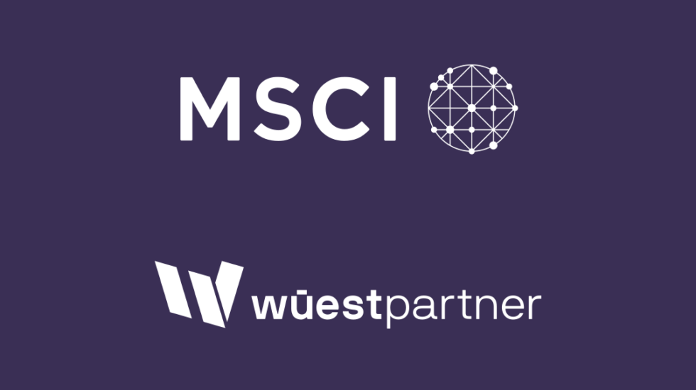 MSCI und Wüest Partner gehen eine Partnerschaft ein.